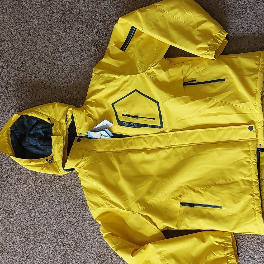 Suokeni Women’s Ski Jacket Winter Coat Yellow XXL NWT